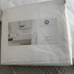 Hotel Collection Queen Sheet Set 100% Supima Cotton NWT